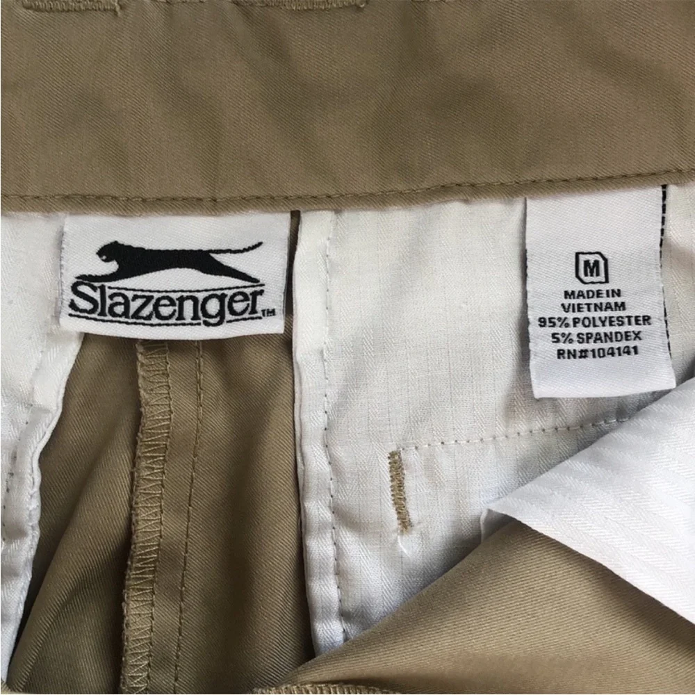 Slazenger Boys Tan Golf Uniform School Shorts Medium